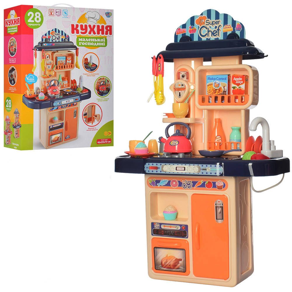Детская кухня 16854А LIMO TOY 28 предметов, высота 70 см, духовка, плита - "холодный пар", мойка(вода)
Детская кухня 16854А LIMO TOY 28 предметов, высота 70 см, духовка, плита - "холодный пар", мойка(вода)