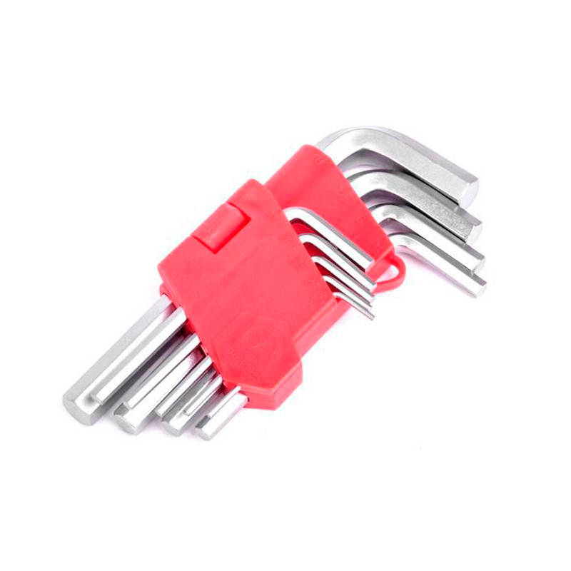 Набор шестигранников 9шт Intertool 1.5-10мм, Cr-V, 55 HRC
Набор шестигранников 9шт Intertool 1.5-10мм, Cr-V, 55 HRC