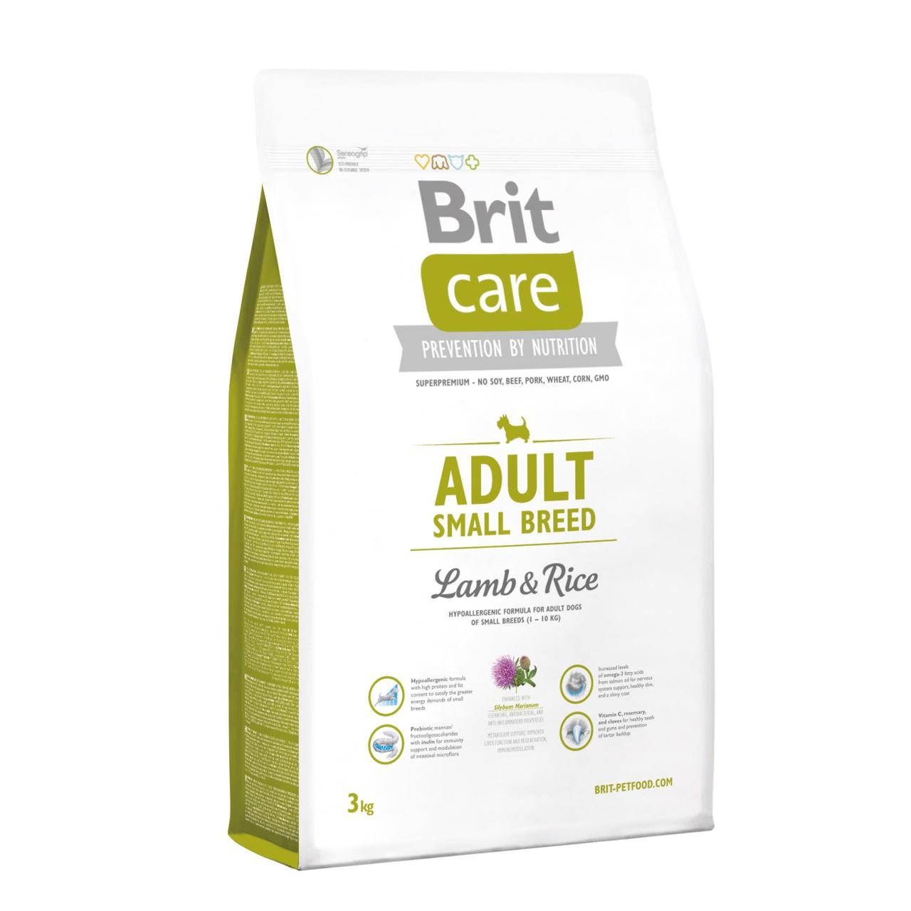 Сухой корм для собак малых пород Brit Care Adult Small Breed Lamb & Rice с ягненком 3 кг
Сухой корм для собак малых пород Brit Care Adult Small Breed Lamb & Rice с ягненком 3 кг