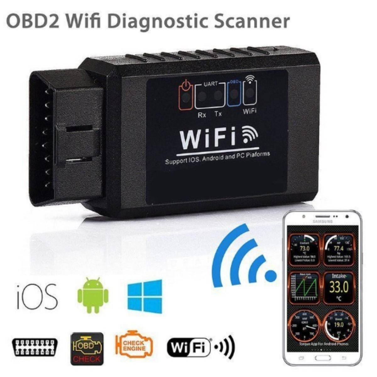 Автомобильный диагностический сканер Mini scanner ELM327-OBD2 WiFi адаптер для диагностики авто (Android, iOS)
Автомобильный диагностический сканер Mini scanner ELM327-OBD2 WiFi адаптер для диагностики авто (Android, iOS)