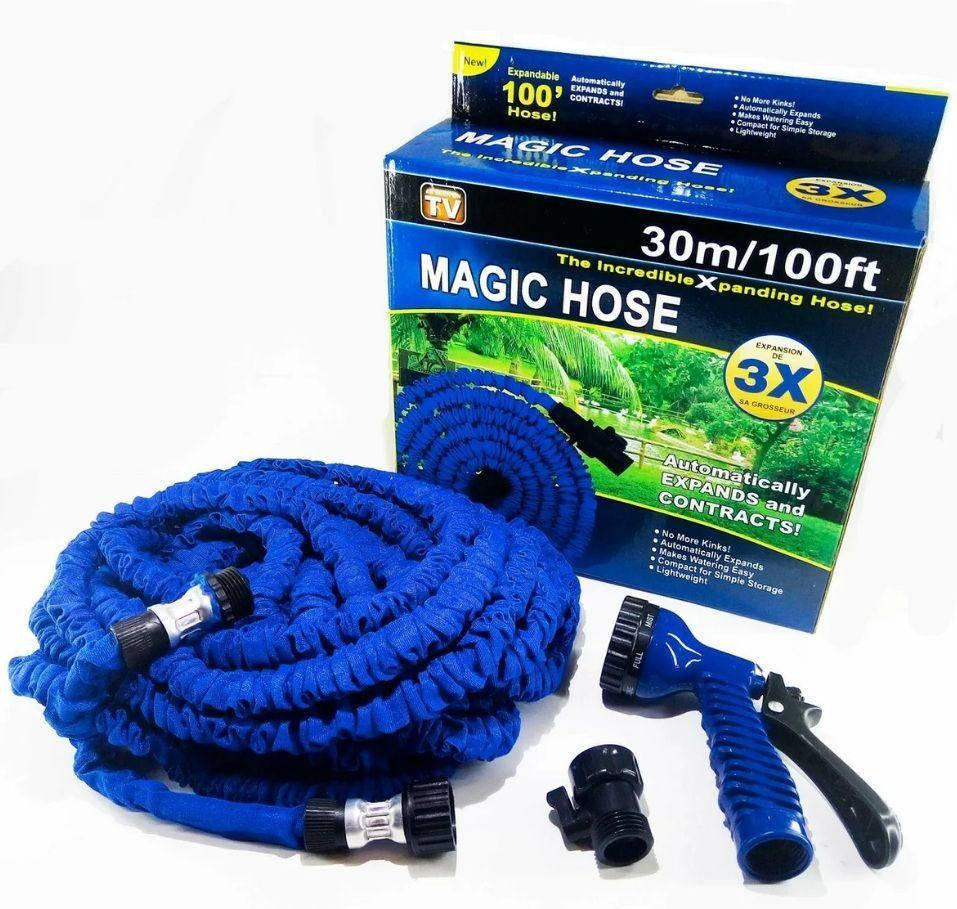 Садовый шланг для полива Magic Hose 30 метров. Растягивающий шланг для полива. Усиленный шланг для полива 30 м
Садовый шланг для полива Magic Hose 30 метров. Растягивающий шланг для полива. Усиленный шланг для полива 30 м