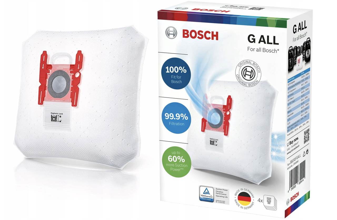 Набор мешков для пылесоса BOSCH type G ALL BBZ41FGALL для GL20 GL30 GL40 GL50 GL60 SPHERA LOGO POWERMAX
Набор мешков для пылесоса BOSCH type G ALL BBZ41FGALL для GL20 GL30 GL40 GL50 GL60 SPHERA LOGO POWERMAX