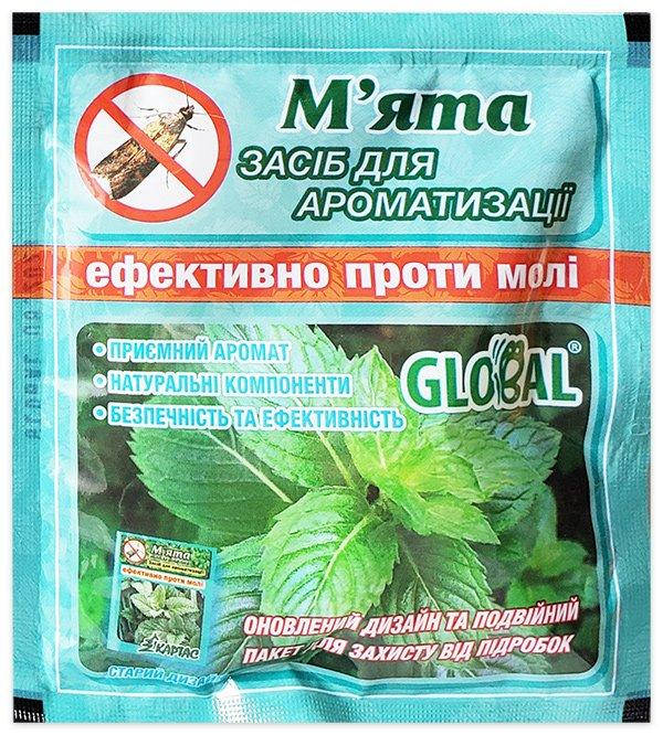 Таблетки от моли «Глобал» аромат мяты (10 шт), оригинал
Таблетки от моли «Глобал» аромат мяты (10 шт), оригинал