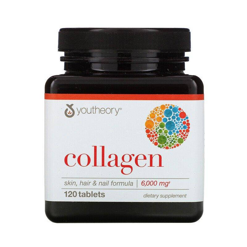 Коллаген для волос, ногтей и кожи, витамины для кожи, Youtheory, Collagen, 120 таблеток
Коллаген для волос, ногтей и кожи, витамины для кожи, Youtheory, Collagen, 120 таблеток