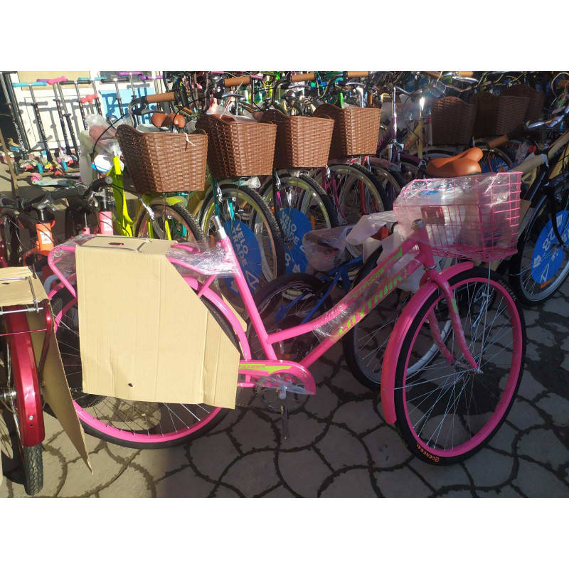 Женский велосипед с заниженной рамой и багажником "Спутник" 28" (ХВЗ) цвета разные, Разные цвета
Женский велосипед с заниженной рамой и багажником "Спутник" 28" (ХВЗ) цвета разные, Разные цвета