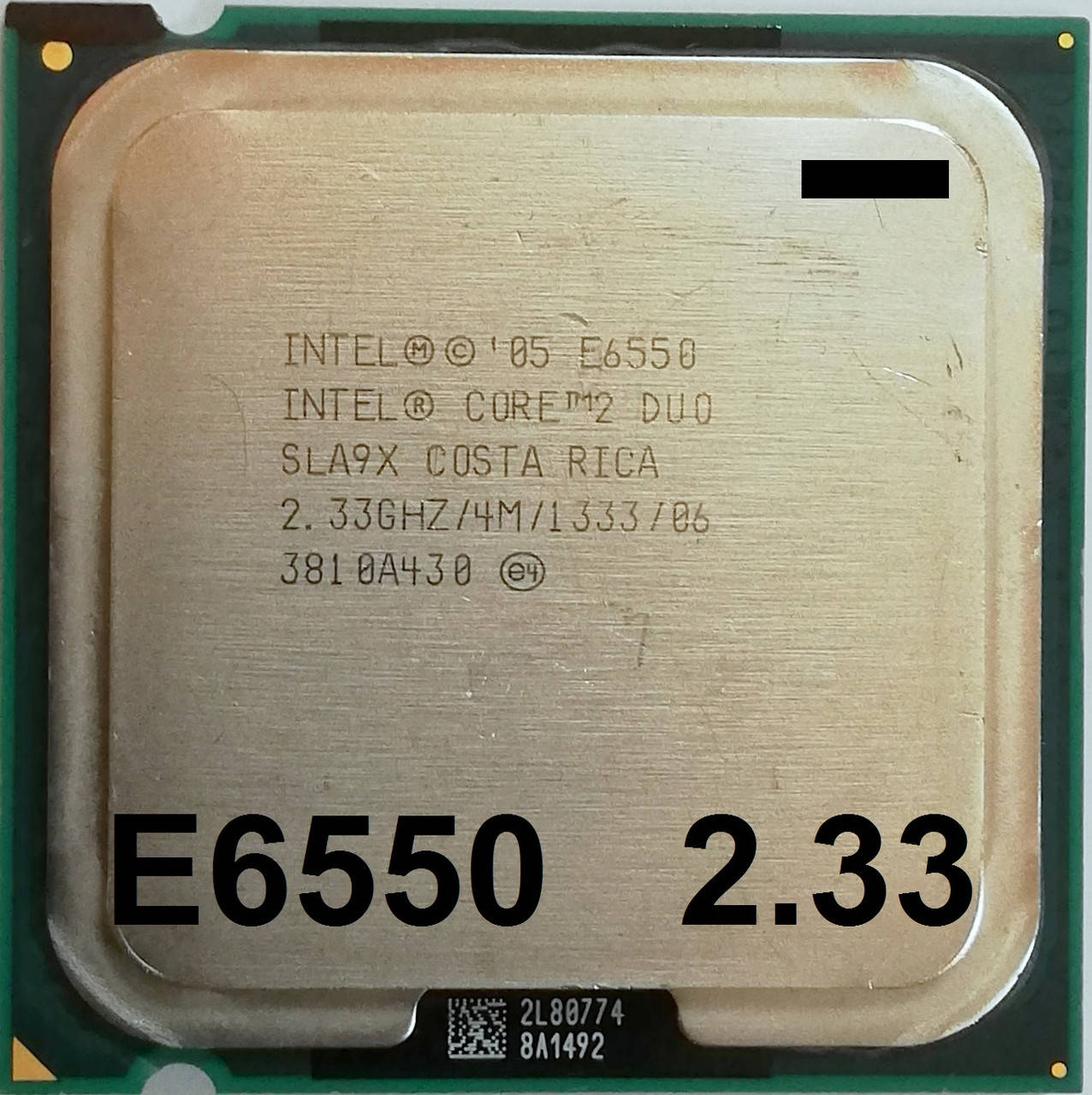 Процессор Intel Core 2 Duo E6550 G0 SLA9X, SLAAT 2.33GHz 4M Cache 1333 MHz FSB Socket 775 Б/У МИНУС
Процессор Intel Core 2 Duo E6550 G0 SLA9X, SLAAT 2.33GHz 4M Cache 1333 MHz FSB Socket 775 Б/У МИНУС