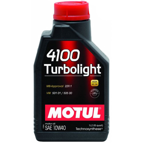Оригинальное моторное масло Motul 4100 TURBOLIGHT 10W-40 1 л. 387601 
Оригинальное моторное масло Motul 4100 TURBOLIGHT 10W-40 1 л. 387601