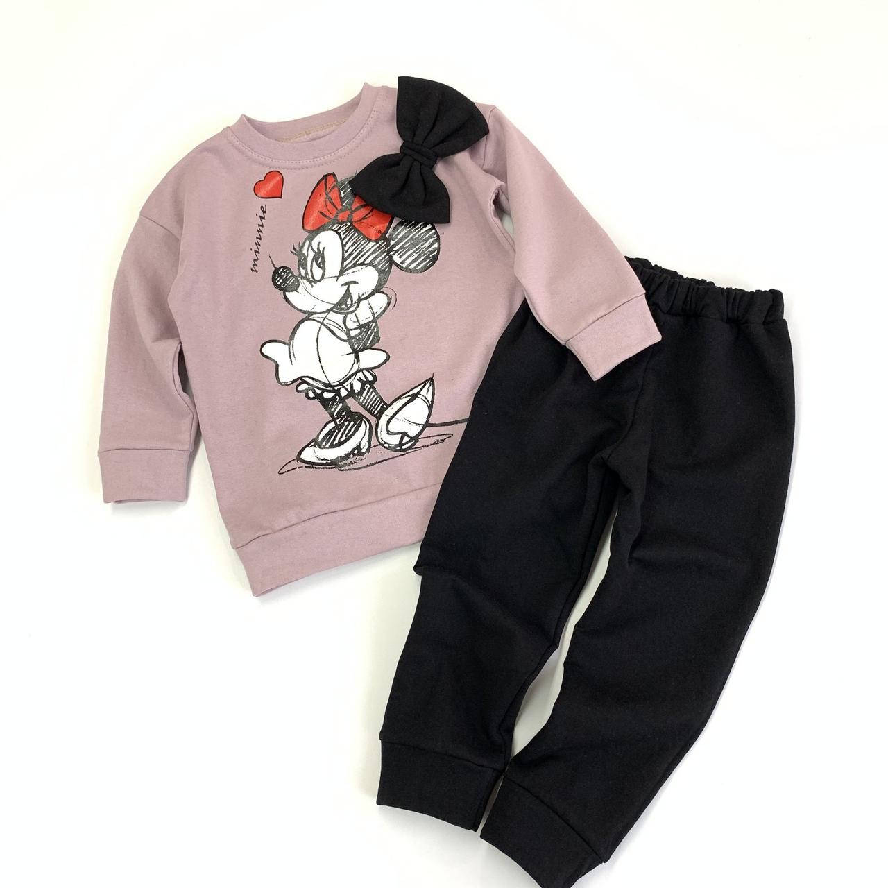 Костюм спортивный детский, для девочки, "Минни Бант", футер с начесом, от 80 до 116 см роста
Костюм спортивный детский, для девочки, "Минни Бант", футер с начесом, от 80 до 116 см роста