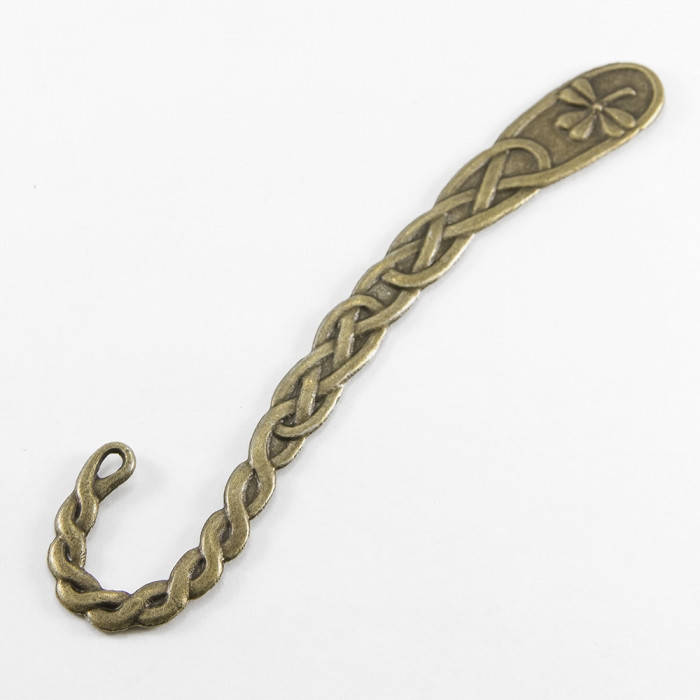 Закладка для Книг, Сплав, Клевер, Бронза, 116x13х2мм, Отверстие 3х4мм, (УТ100017455) 
Закладка для Книг, Сплав, Клевер, Бронза, 116x13х2мм, Отверстие 3х4мм, (УТ100017455)