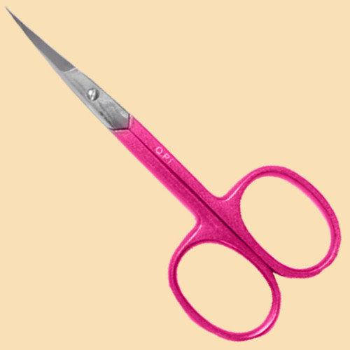 Ножницы для удаления кутикулы Q.P.I. PROFESSIONAL маникюрные изогнутые сиреневые 10 см MH-206 
Ножницы для удаления кутикулы Q.P.I. PROFESSIONAL маникюрные изогнутые сиреневые 10 см MH-206