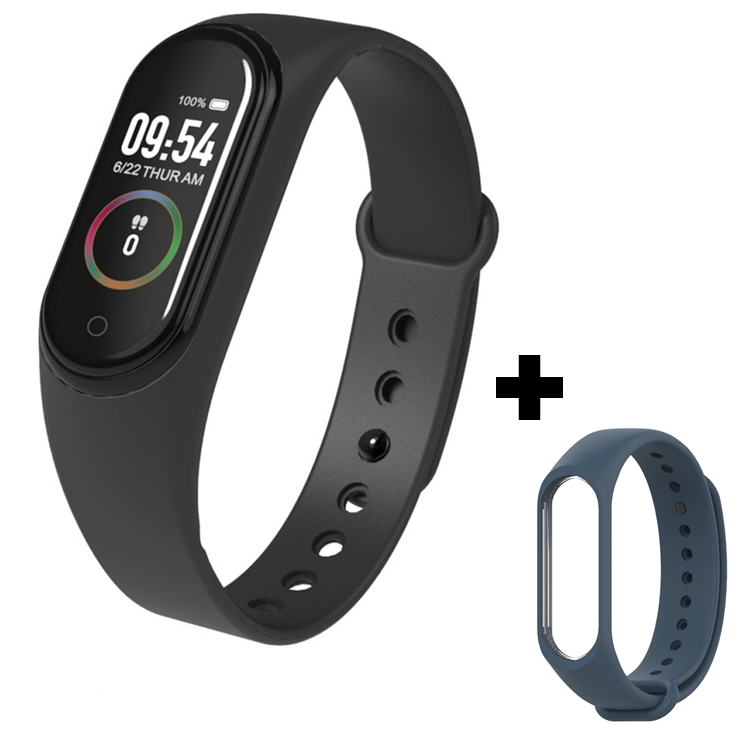 Фитнес-браслет Smart Bracelet Mi Band M4. Штекер зарядка. Черный и синий
Фитнес-браслет Smart Bracelet Mi Band M4. Штекер зарядка. Черный и синий