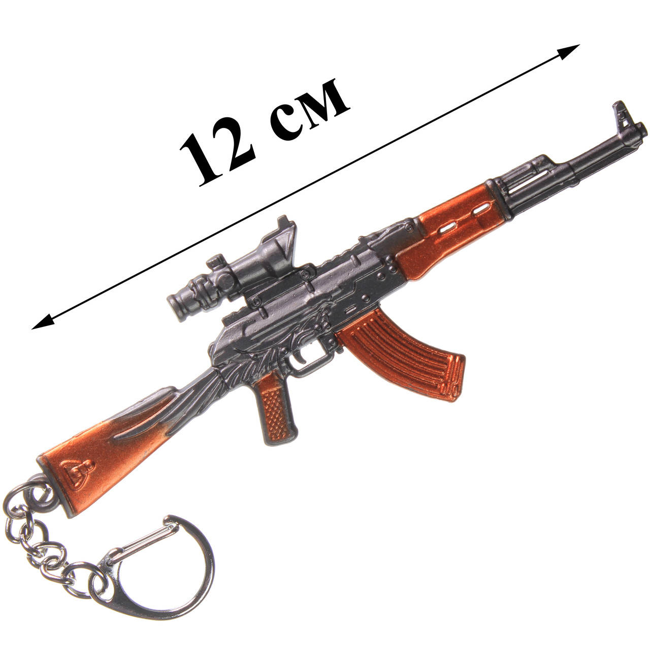 Брелок калаш АК-47 с 4x сувенир металлический 12 см оружие аксессуары из пабга pubg mobile, Оранжевый
Брелок калаш АК-47 с 4x сувенир металлический 12 см оружие аксессуары из пабга pubg mobile, Оранжевый