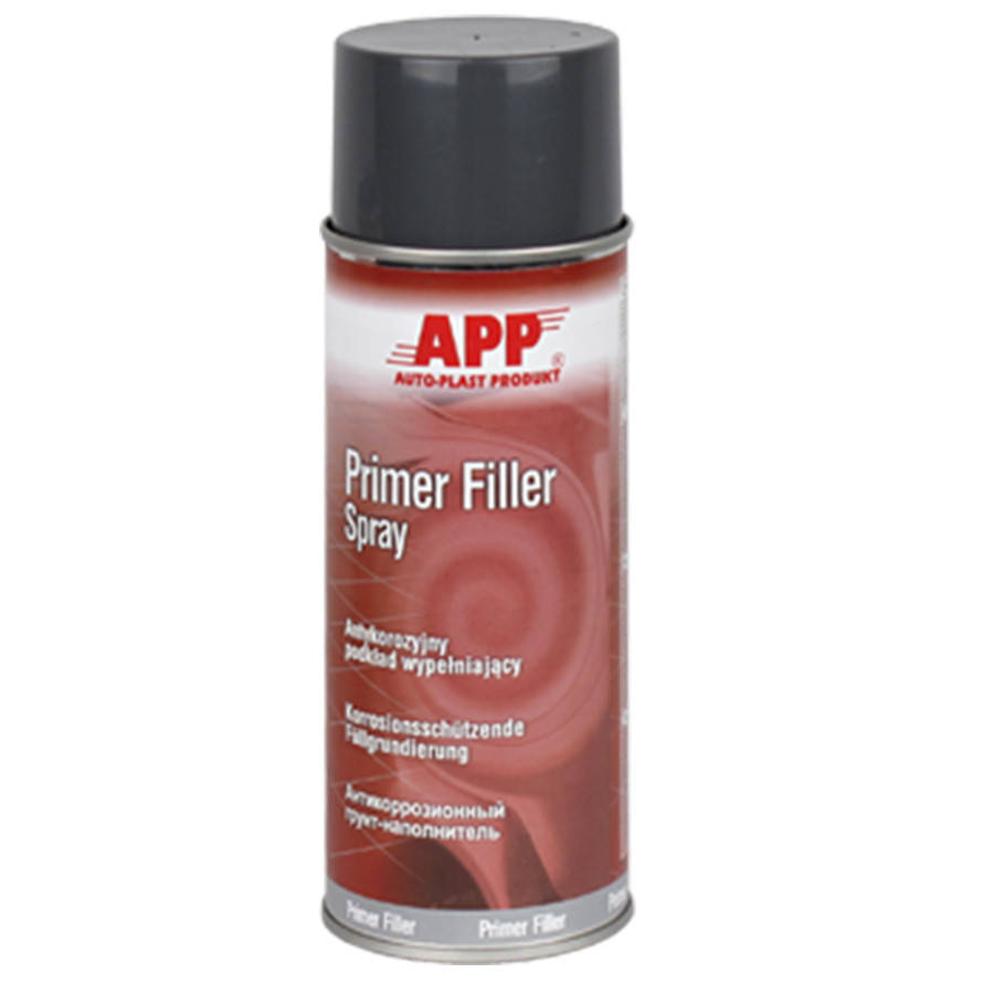 Грунт антикоррозийный APP, в аерозоле, 1K "Primer Filler Spray", светло-серый, 400ml, 020721
Грунт антикоррозийный APP, в аерозоле, 1K "Primer Filler Spray", светло-серый, 400ml, 020721