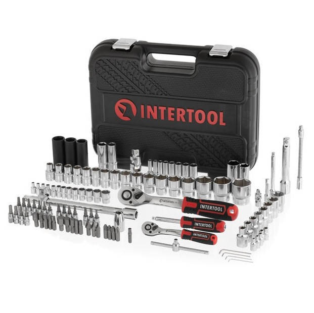 Профессиональный автомобильный набор инструментов 111 ед. STORM, 1/2", 1/4", Сr-V INTERTOOL ET-8111
Профессиональный автомобильный набор инструментов 111 ед. STORM, 1/2", 1/4", Сr-V INTERTOOL ET-8111