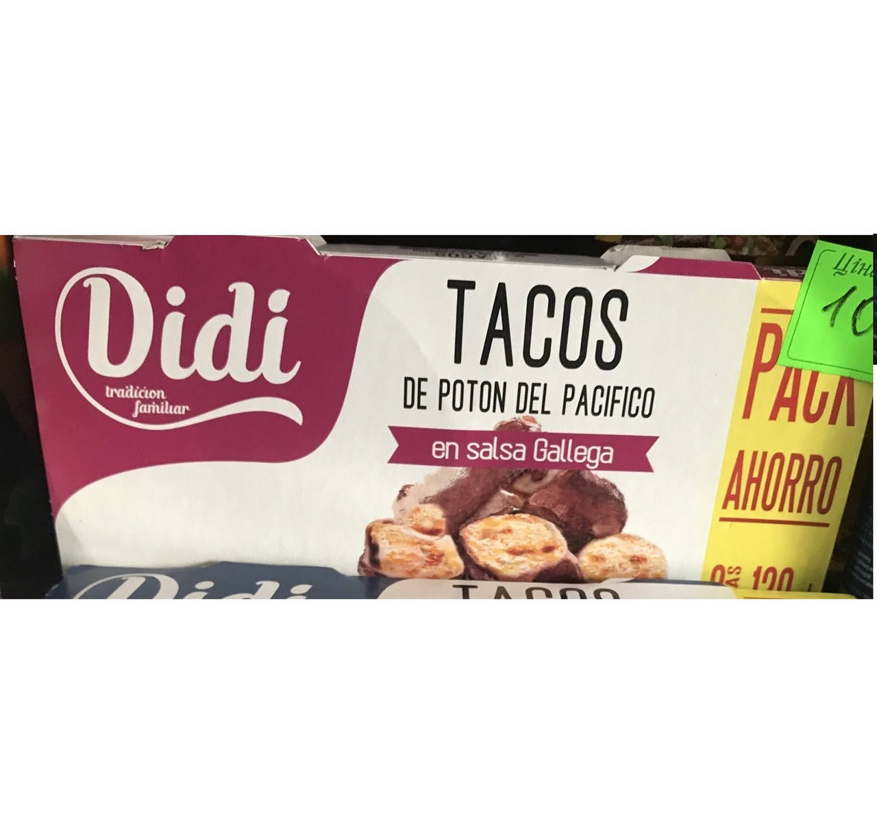Осьминог в Галисийском Соусе Диди Tacos de Poton Del Pacifico en Salsa Gallega Didi 2*110 г Испания
Осьминог в Галисийском Соусе Диди Tacos de Poton Del Pacifico en Salsa Gallega Didi 2*110 г Испания