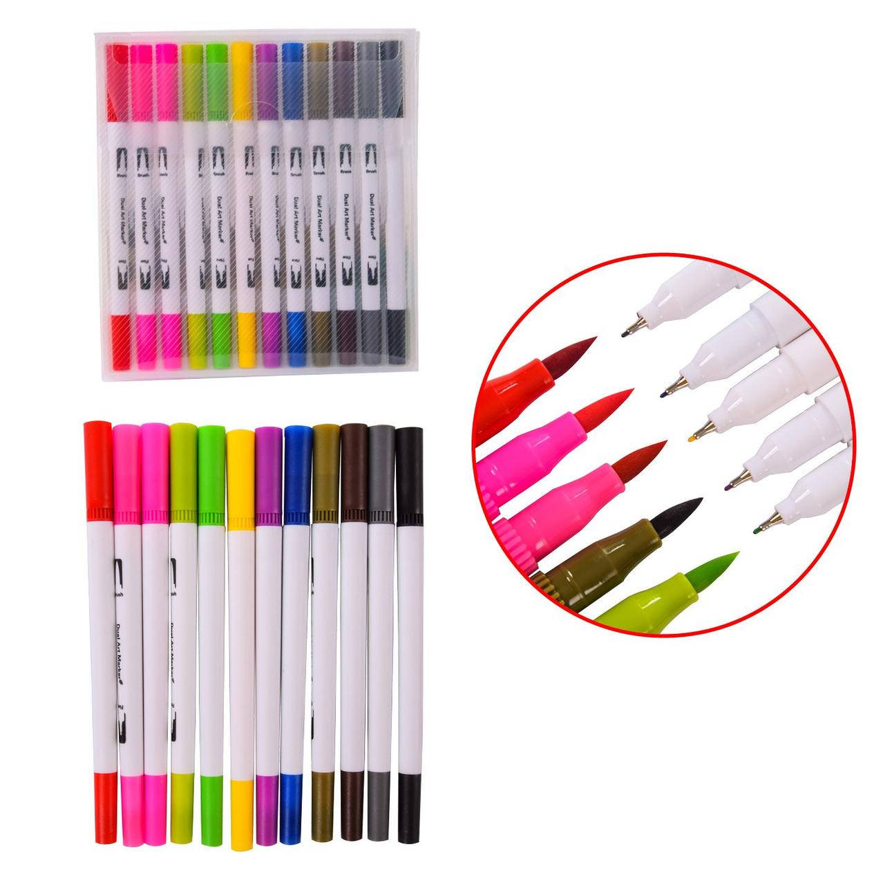Двухсторонние акварельные маркеры-линеры для скетчинга Dual Tip Brush Pens 12 цветов, набор скетч маркеров
Двухсторонние акварельные маркеры-линеры для скетчинга Dual Tip Brush Pens 12 цветов, набор скетч маркеров