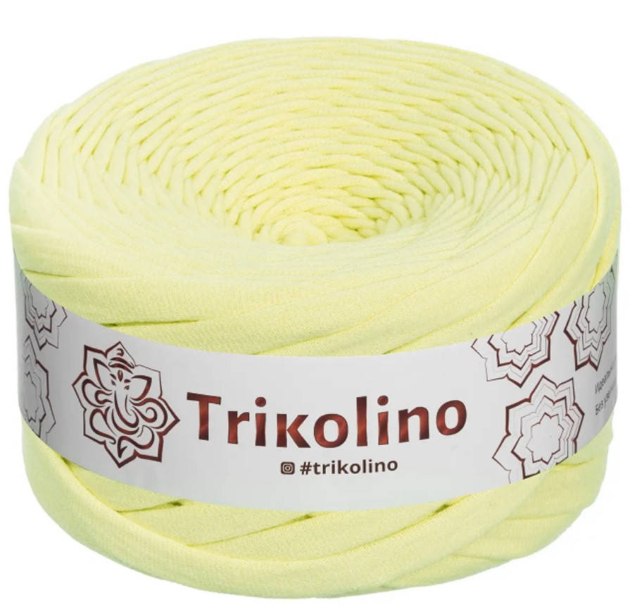 Trikolino (Триколино) 7-9 мм 100 м банановый шейк Трикотажная пряжа, нитки для вязания., Светло-желтый
Trikolino (Триколино) 7-9 мм 100 м банановый шейк Трикотажная пряжа, нитки для вязания., Светло-желтый