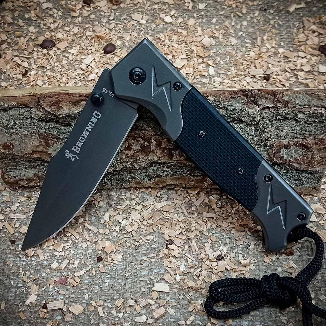 Туристический карманный нож флиппер Browning FA45 охотничий нож походный нож EDC с клипсой и стеклобой, Серый
Туристический карманный нож флиппер Browning FA45 охотничий нож походный нож EDC с клипсой и стеклобой, Серый
