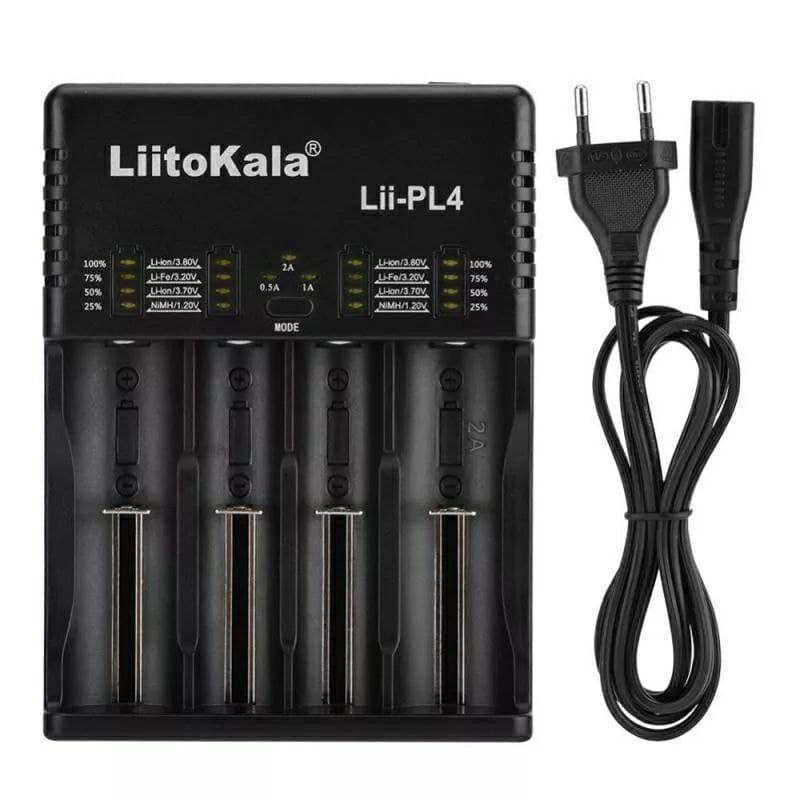 Умное зарядное устройство Liitokala lii-PL4 AA, AAA, 18650, 26650, 10440, 16340, 17500 и др.NiMH
Умное зарядное устройство Liitokala lii-PL4 AA, AAA, 18650, 26650, 10440, 16340, 17500 и др.NiMH