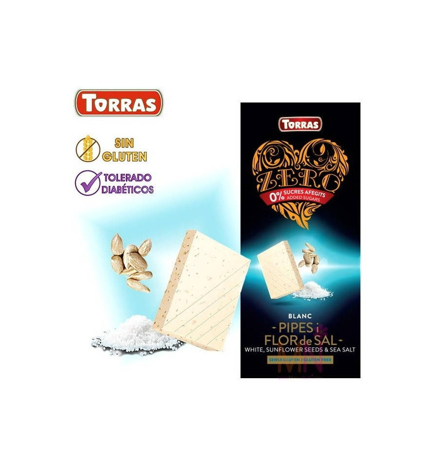 Шоколад белый без сахара и глютена Torras ZERO с семечками подсолнуха и морской солью Испания 125 г
Шоколад белый без сахара и глютена Torras ZERO с семечками подсолнуха и морской солью Испания 125 г