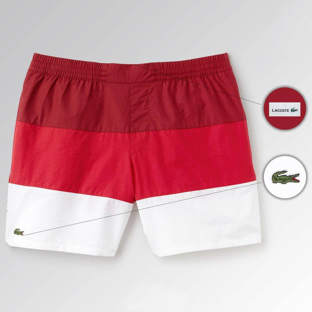 Пляжные шорты Lacoste, шорты Лакоста, мужские, плавательные, летние, красные и белые, Красный
Пляжные шорты Lacoste, шорты Лакоста, мужские, плавательные, летние, красные и белые, Красный