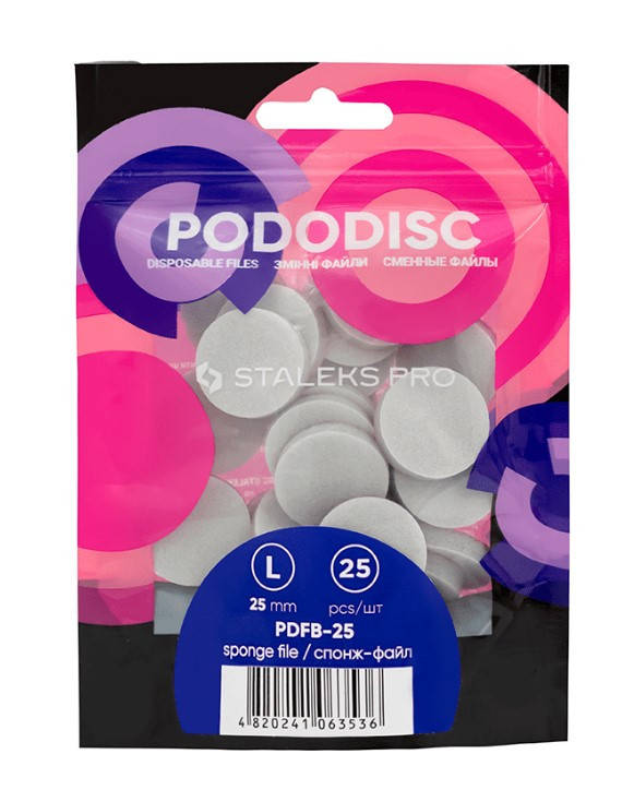 СПОНЖ - ФАЙЛ для PODODISC STALEKS PRO для педикюрного диска L (25мм) 400 грит PDFB-25
СПОНЖ - ФАЙЛ для PODODISC STALEKS PRO для педикюрного диска L (25мм) 400 грит PDFB-25