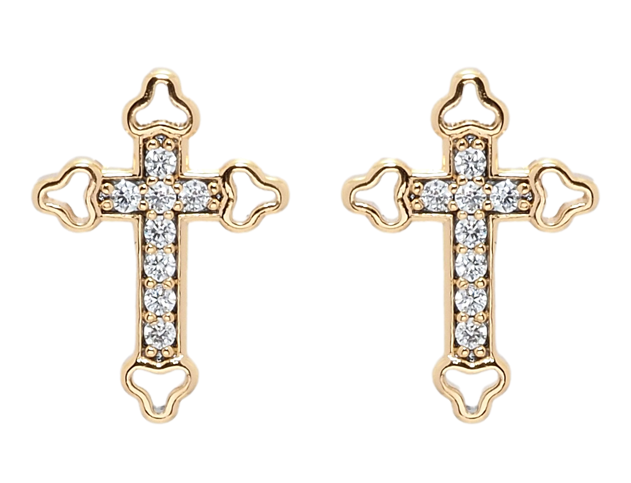 Серьги XP Позолота 18К гвоздики (пусеты) "Крестики с цирконием"
Серьги XP Позолота 18К гвоздики (пусеты) "Крестики с цирконием"