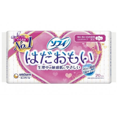 Гигиенические прокладки Unicharm Sofy Hadaomoi Heavy Menstrual 23 см 20 шт экстра защита , с крылышками
Гигиенические прокладки Unicharm Sofy Hadaomoi Heavy Menstrual 23 см 20 шт экстра защита , с крылышками