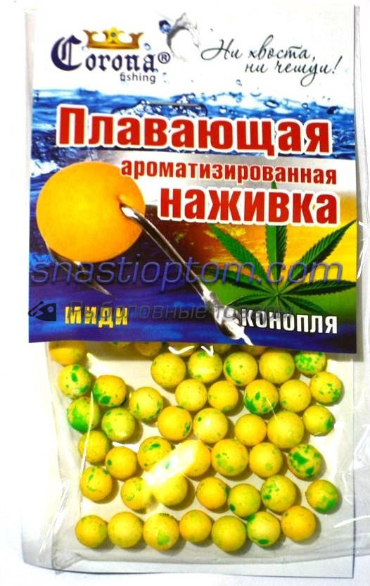 Наживка пенопластовые шарики Корона, Конопля, midi, (6-8мм)
Наживка пенопластовые шарики Корона, Конопля, midi, (6-8мм)