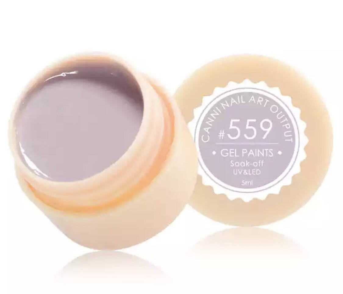 Гель-краска CANNI 559 (светлый, лилово-серый), 5 мл