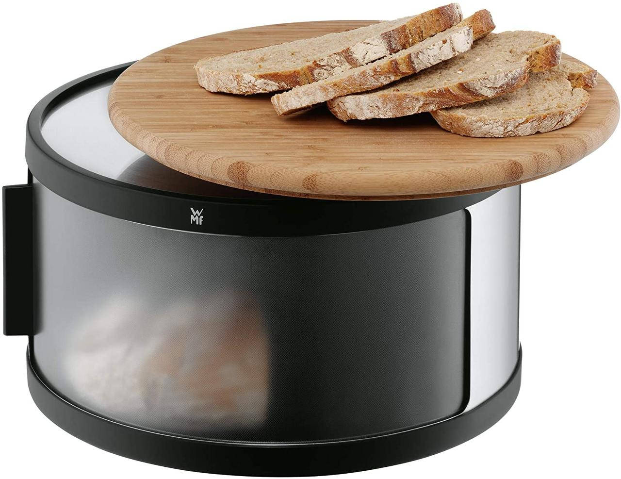 Хлебница WMF Gourmet с разделочной доской 32 x 13 см бамбук нержавеющая сталь Cromargan, Черный
Хлебница WMF Gourmet с разделочной доской 32 x 13 см бамбук нержавеющая сталь Cromargan, Черный