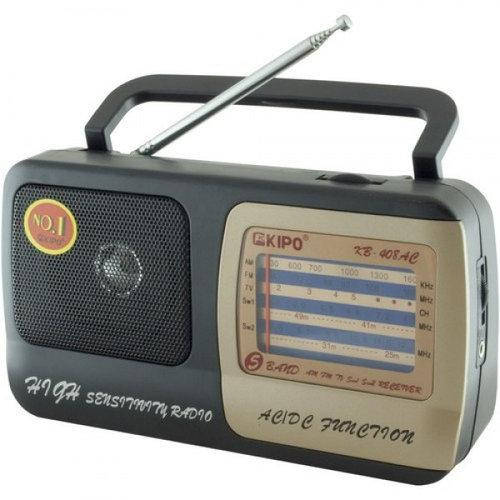 Портативный радиоприемник на батарейках KIPO KB-408AC Fm радиоприемник от сети и батареек Fm радио
Портативный радиоприемник на батарейках KIPO KB-408AC Fm радиоприемник от сети и батареек Fm радио