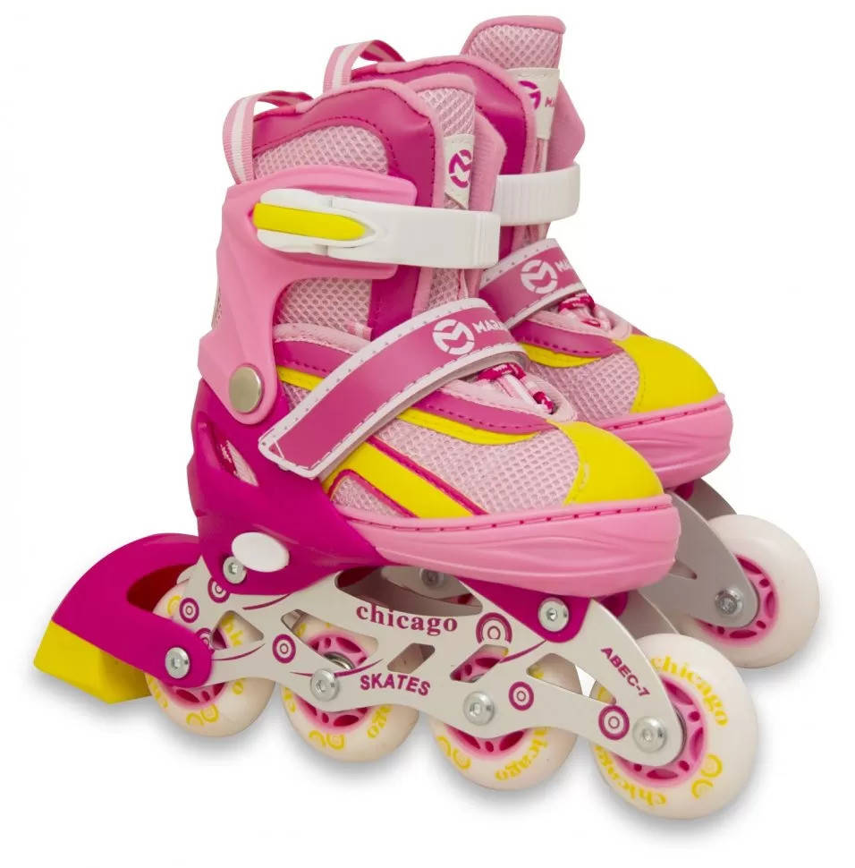 Детские раздвижные ролики, роликовые коньки светящиеся колеса Maraton Chicago малиновый / S (28-33), Розовый
Детские раздвижные ролики, роликовые коньки светящиеся колеса Maraton Chicago малиновый / S (28-33), Розовый