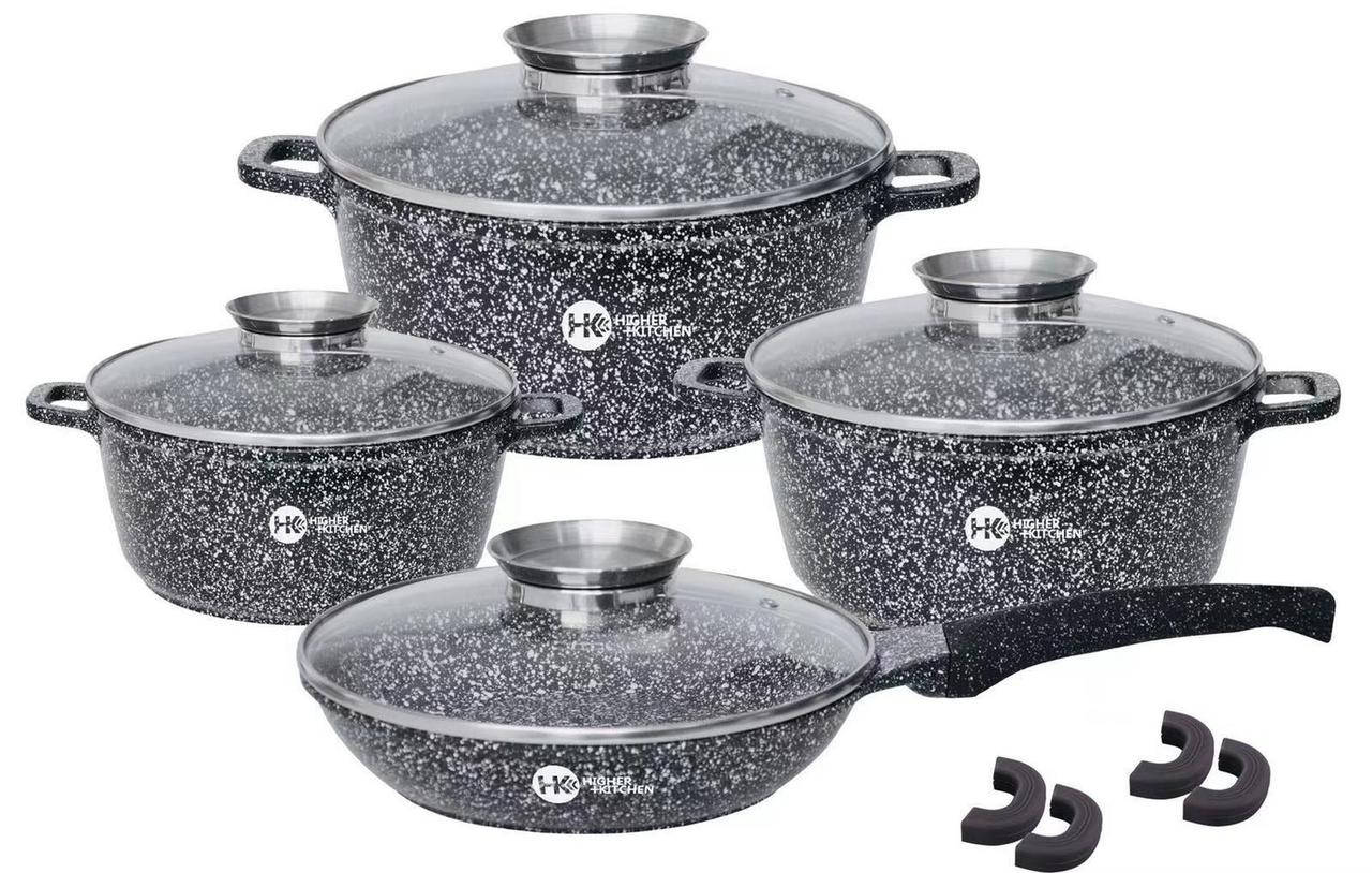 Набор посуды из 12 предметов ( 2.5/4.5/6.7л) с гранитным покрытием Higer Kitchen НК-310- Черный
Набор посуды из 12 предметов ( 2.5/4.5/6.7л) с гранитным покрытием Higer Kitchen НК-310- Черный
