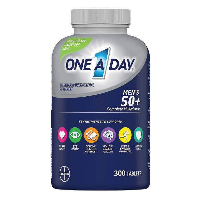 Специальные Мультивитамины с Мультиминералами One A Day для Мужчин кому за 50+, 300 табл. годен04/23
Специальные Мультивитамины с Мультиминералами One A Day для Мужчин кому за 50+, 300 табл. годен04/23