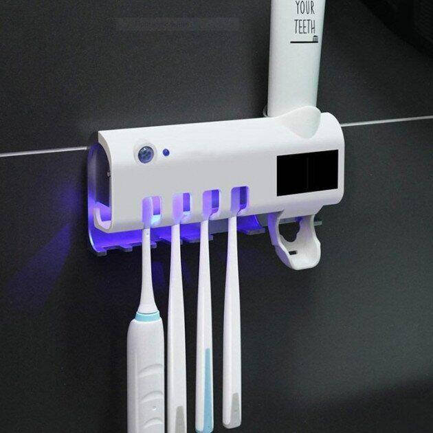 Автоматический диспенсер для зубной пасты Держатель для щеток Toothbrush sterilizer Уф-стерилизатор
Автоматический диспенсер для зубной пасты Держатель для щеток Toothbrush sterilizer Уф-стерилизатор