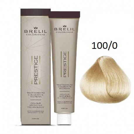 Краска для волос Brelil Colorianne Prestige 100/0 суперосветлитель натуральная платина 100 мл
Краска для волос Brelil Colorianne Prestige 100/0 суперосветлитель натуральная платина 100 мл