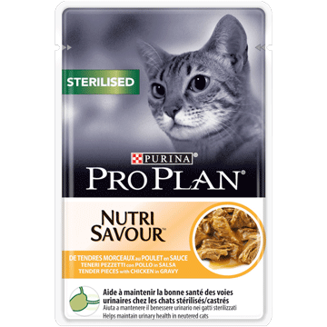 Корм влажный для кошек Purina PRO PLAN (ПРО ПЛАН) STERILISED NUTRISAVOUR курица соус 85г
Корм влажный для кошек Purina PRO PLAN (ПРО ПЛАН) STERILISED NUTRISAVOUR курица соус 85г