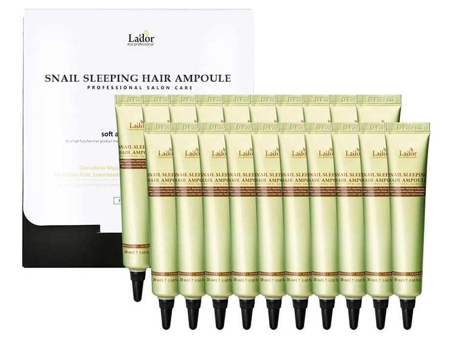 Ночная маска-сыворотка с белком для поврежденных волос Lador Snail Sleeping Hair Ampoule, 20шт по 20мл
Ночная маска-сыворотка с белком для поврежденных волос Lador Snail Sleeping Hair Ampoule, 20шт по 20мл