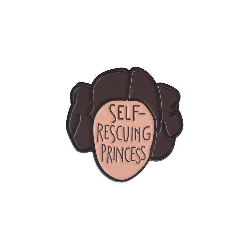 "Самоспасшаяся принцесса Лея Self-rescuing princess (Звездные войны)" значок (пин) металлический
"Самоспасшаяся принцесса Лея Self-rescuing princess (Звездные войны)" значок (пин) металлический