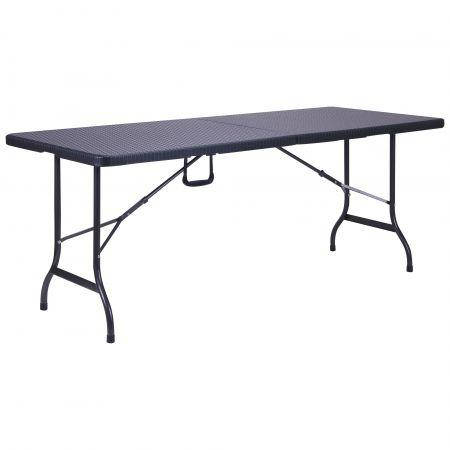 Стол складной Форд RZK-180 пластик Rattan Black 180/90*75*74 см (AMF-ТМ), Черный
Стол складной Форд RZK-180 пластик Rattan Black 180/90*75*74 см (AMF-ТМ), Черный