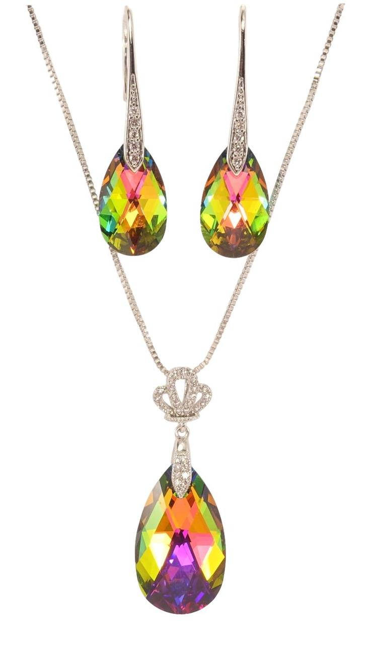 Набор Xuping Родий с кристаллами Swarovski Серьги Кулон на цепочке "Кристаллы Vitrail Medium" длина 40-45см
Набор Xuping Родий с кристаллами Swarovski Серьги Кулон на цепочке "Кристаллы Vitrail Medium" длина 40-45см