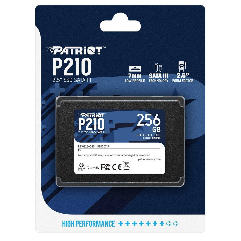 Накопитель SSD 2.5" 256GB Patriot P210 (P210S256G25) R500MBs W400MBs SATA III 7мм новый
Накопитель SSD 2.5" 256GB Patriot P210 (P210S256G25) R500MBs W400MBs SATA III 7мм новый