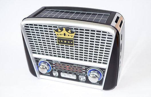 Радиоприемник GOLON RX-455S с солнечной батареей FM/AM/SW, USB microSD (TF), LED фонарик
Радиоприемник GOLON RX-455S с солнечной батареей FM/AM/SW, USB microSD (TF), LED фонарик