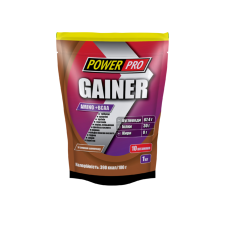 Гейнер Power Pro Gainer 1 кг 
Гейнер Power Pro Gainer 1 кг