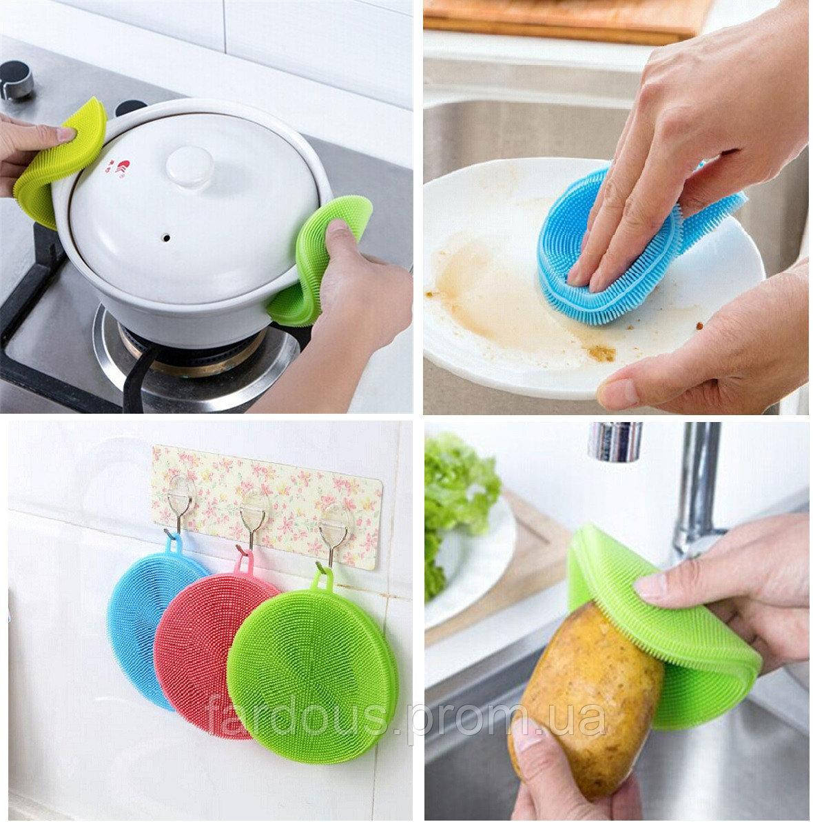 Силиконовая губка 3 в 1. Мытье тефлона, керамики. Прихватка, Скребок. Диск Кладовка
Силиконовая губка 3 в 1. Мытье тефлона, керамики. Прихватка, Скребок. Диск Кладовка