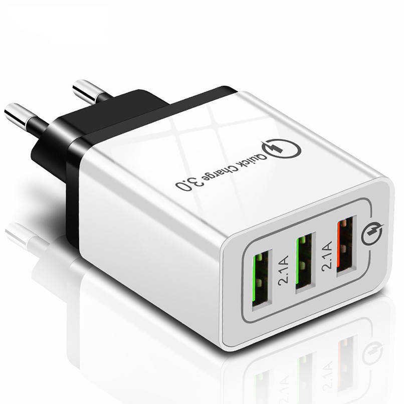 Быстрое сетевое зарядное устройство 3 USB порта QC3.0 Qualcomm Quick Charge 3.0 5V/2.4A 9V/1.8A 12V/1.5A, Белый
Быстрое сетевое зарядное устройство 3 USB порта QC3.0 Qualcomm Quick Charge 3.0 5V/2.4A 9V/1.8A 12V/1.5A, Белый