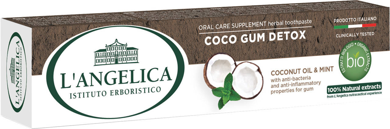Зубная паста L`angelica для ухода за полостью рта Cocco Gum Detox 75 мл
Зубная паста L`angelica для ухода за полостью рта Cocco Gum Detox 75 мл