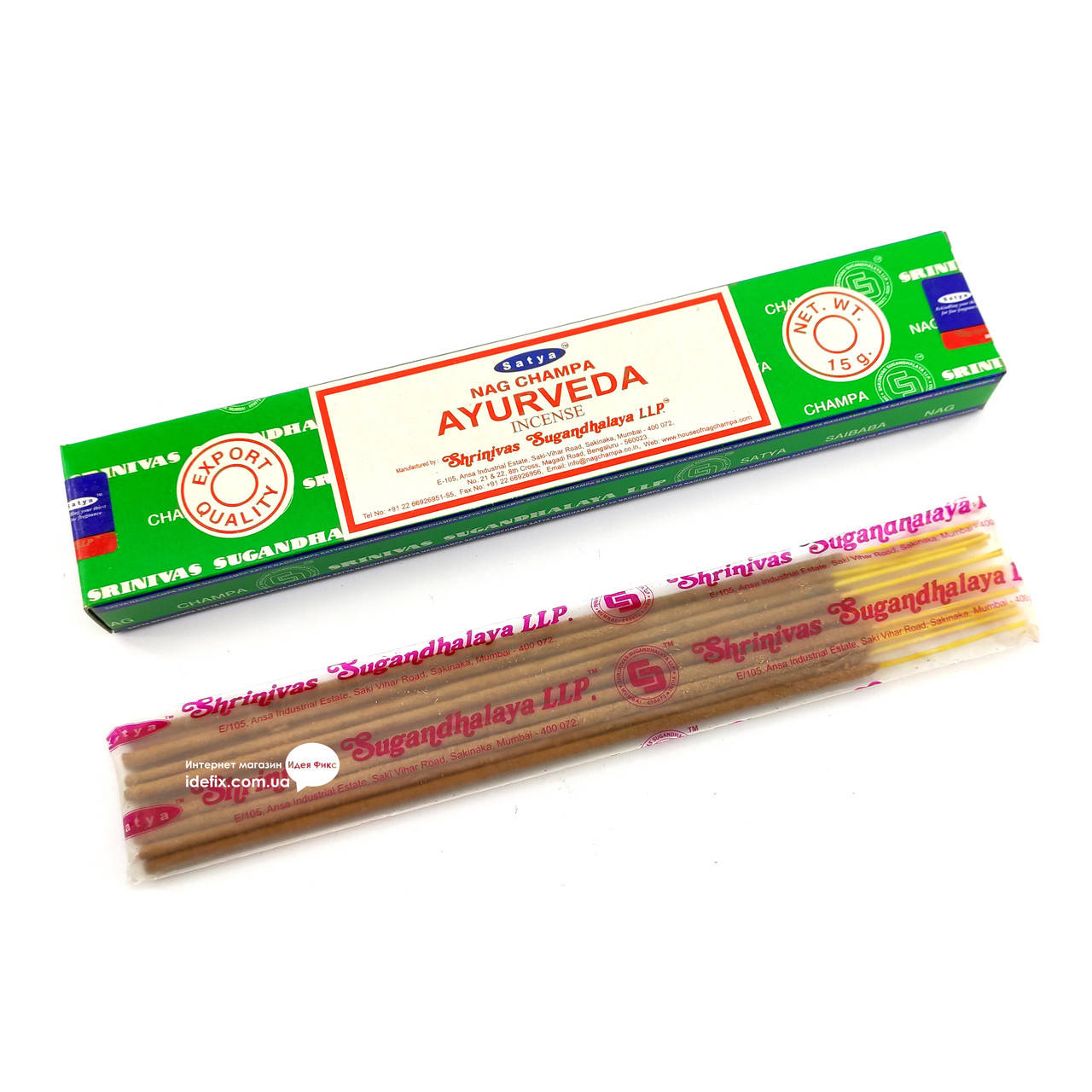 Благовоние Ayurveda Satya 15 грамм. Аромапалочки Аюрведа (32489)
Благовоние Ayurveda Satya 15 грамм. Аромапалочки Аюрведа (32489)