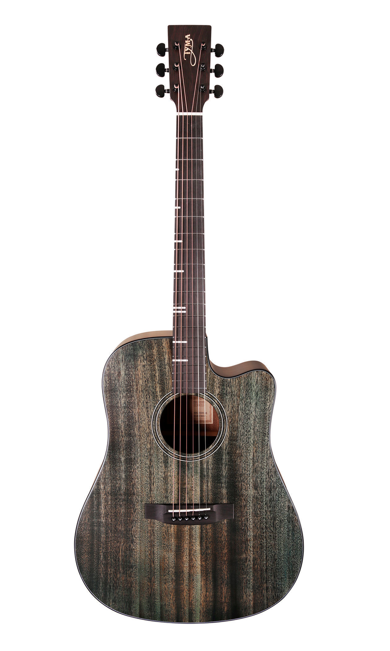 Гитара электроакустическая Tyma D-3C BKS, Красный